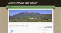Desktop Screenshot of cottonwoodwater.com